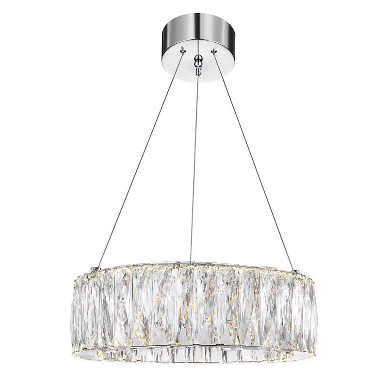 CWI Lighting 5704P16-1-601-B Juno LED Chandelier, Chrome