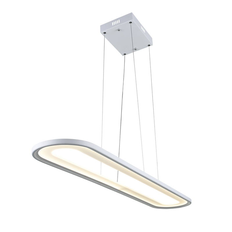 CWI Lighting 7111P50-103 Capel LED Island Chandelier, White (Discontinued)