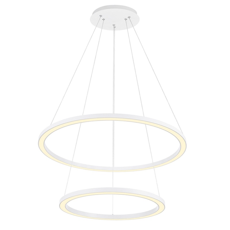 CWI Lighting 7112P24-103 Chalice LED Chandelier, White