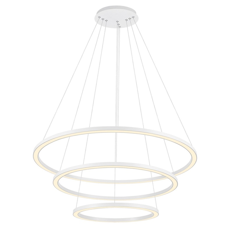 CWI Lighting 7112P31-103 Chalice LED Chandelier, White