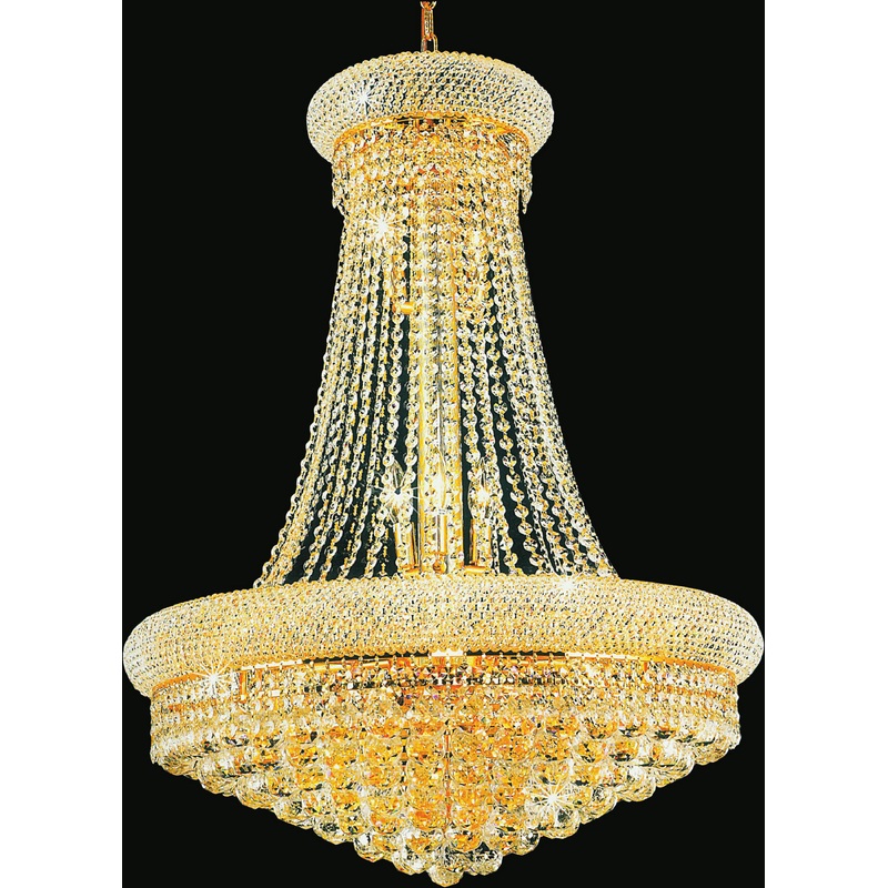CWI Lighting 8001P32G Empire 19 Light Chandelier, Gold (Discontinued)