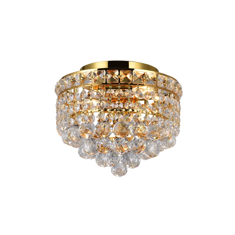 CWI Lighting 8002C10G Luminous Two Light Flush Mount, Gold (Discontinued)