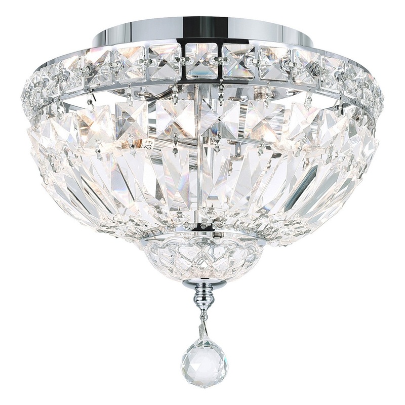 CWI Lighting 8003C10C Stefania Two Light Flush Mount, Chrome (Discontinued)