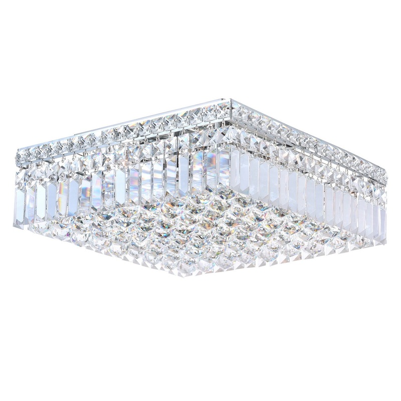 CWI Lighting 8005C16C-S Colosseum Five Light Flush Mount, Chrome (Discontinued)