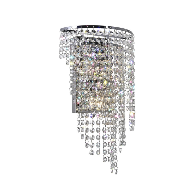 CWI Lighting 8024W9C Prism Three Light Wall Sconce, Chrome (Discontinued)