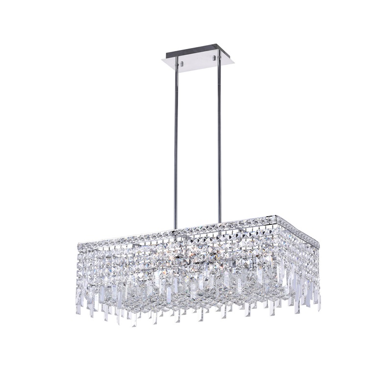 CWI Lighting 8031P30C-RC Colosseum Ten Light Chandelier, Chrome (Discontinued)