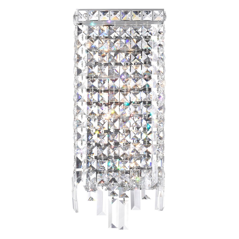 CWI Lighting 8031W7C Colosseum Four Light Wall Sconce, Chrome