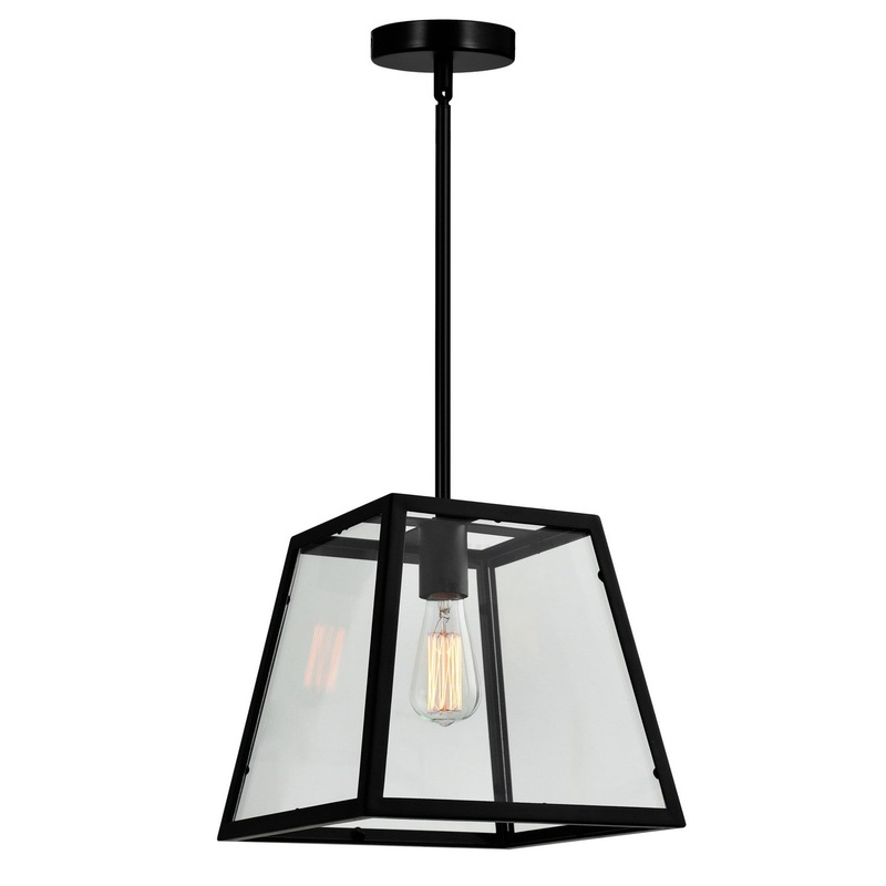 CWI Lighting 9601P12-1-101 Alyson One Light Mini Pendant, Black