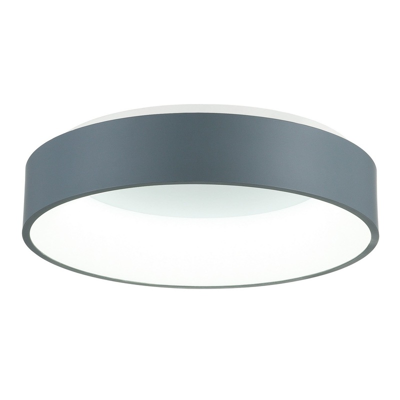 CWI Lighting 7103C18-1-167 Arenal LED Flush Mount, Gray
