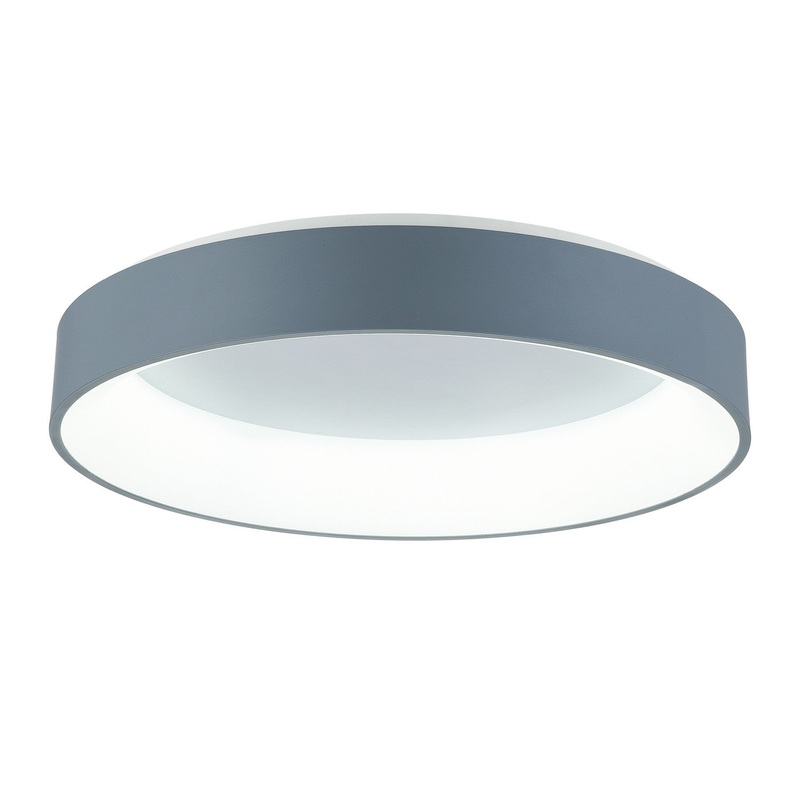 CWI Lighting 7103C24-1-167 Arenal LED Flush Mount, Gray