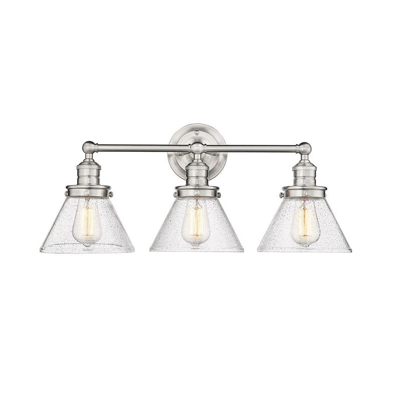 Millennium 4143-BN Eyden Three Light Vanity, Brushed Nickel