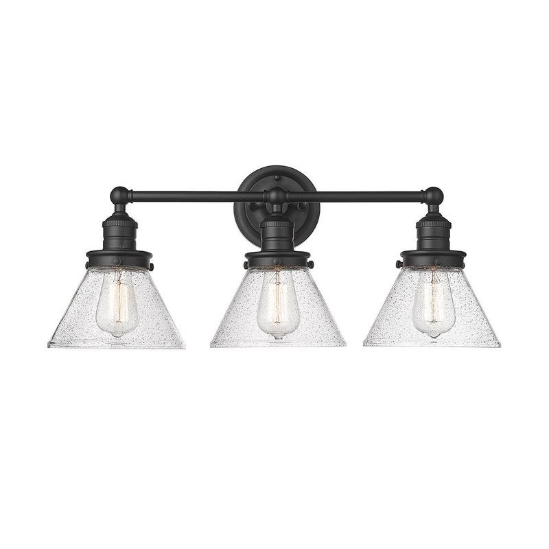 Millennium 4143-MB Eyden Three Light Vanity, Matte Black