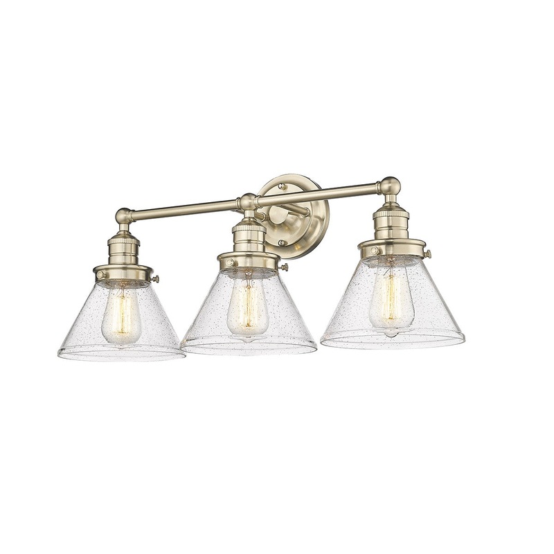 Millennium 4143-MG Eyden Three Light Vanity, Modern Gold