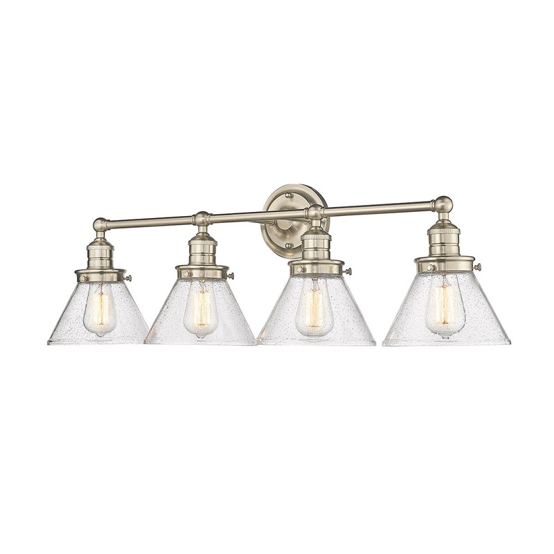 Millennium 4144-MG Eyden Four Light Vanity, Modern Gold