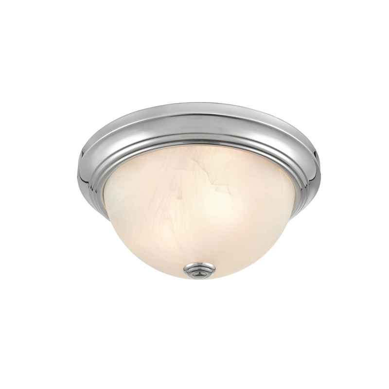 Millennium 4601-CH Two Light Flushmount, Chrome
