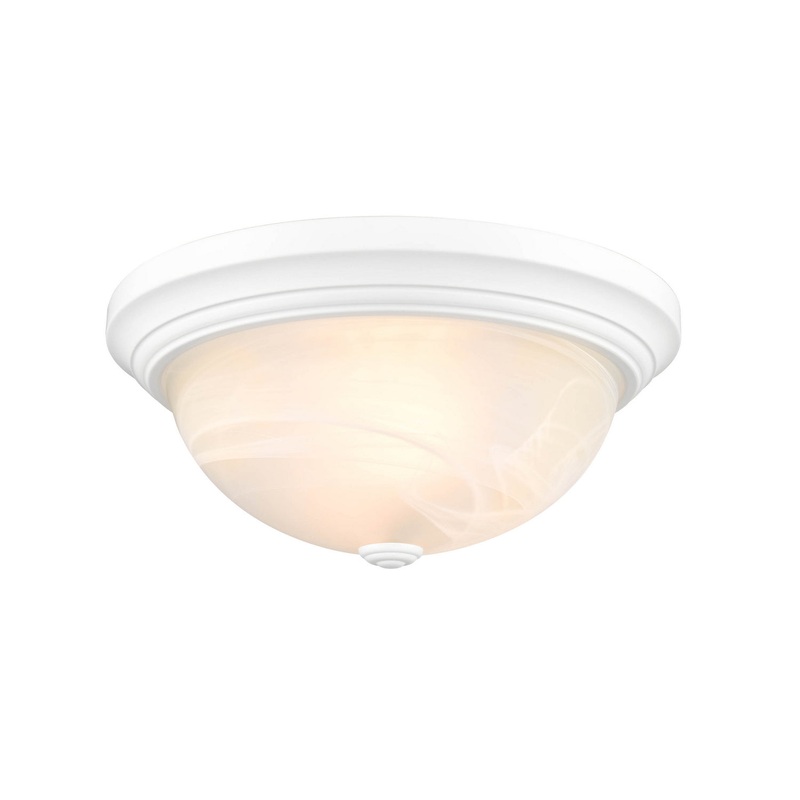 Millennium 4603-WH Two Light Flushmount, White