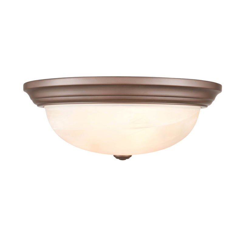 Millennium 4605-BZ Three Light Flushmount, Bronze