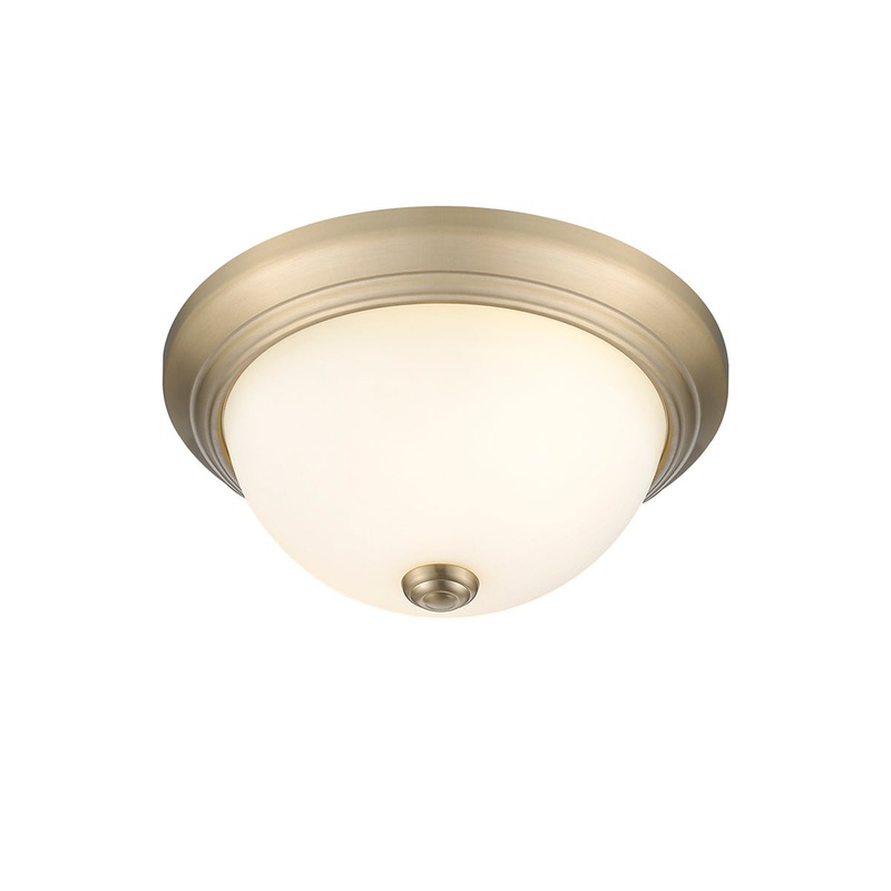 Millennium 4901-MG Two Light Flushmount, Modern Gold