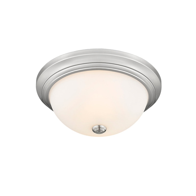 Millennium 4903-BN Two Light Flushmount, Brushed Nickel