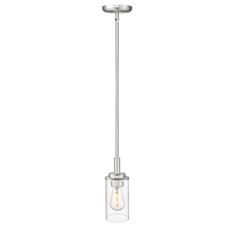 Millennium 495001-BN Janna One Light Mini Pendant, Brushed Nickel