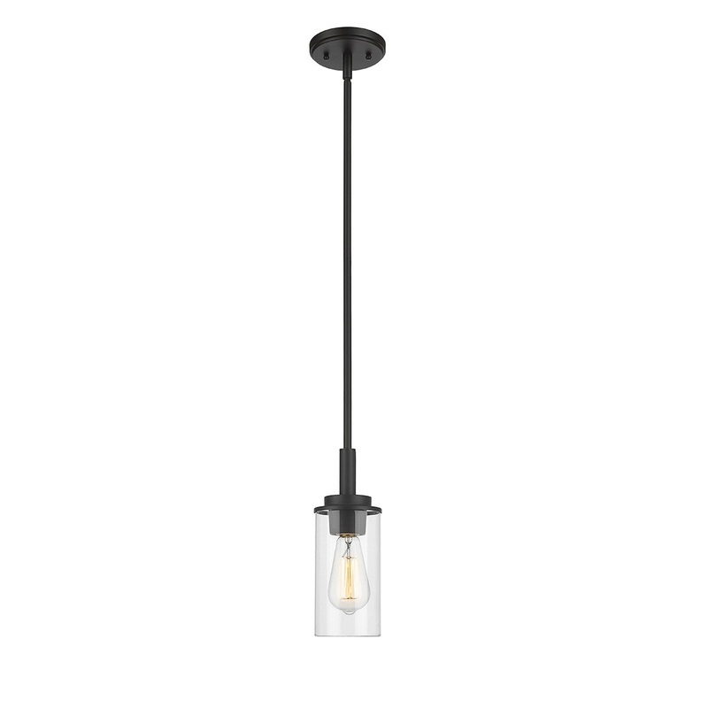 Millennium 495001-MB Janna One Light Mini Pendant, Matte Black