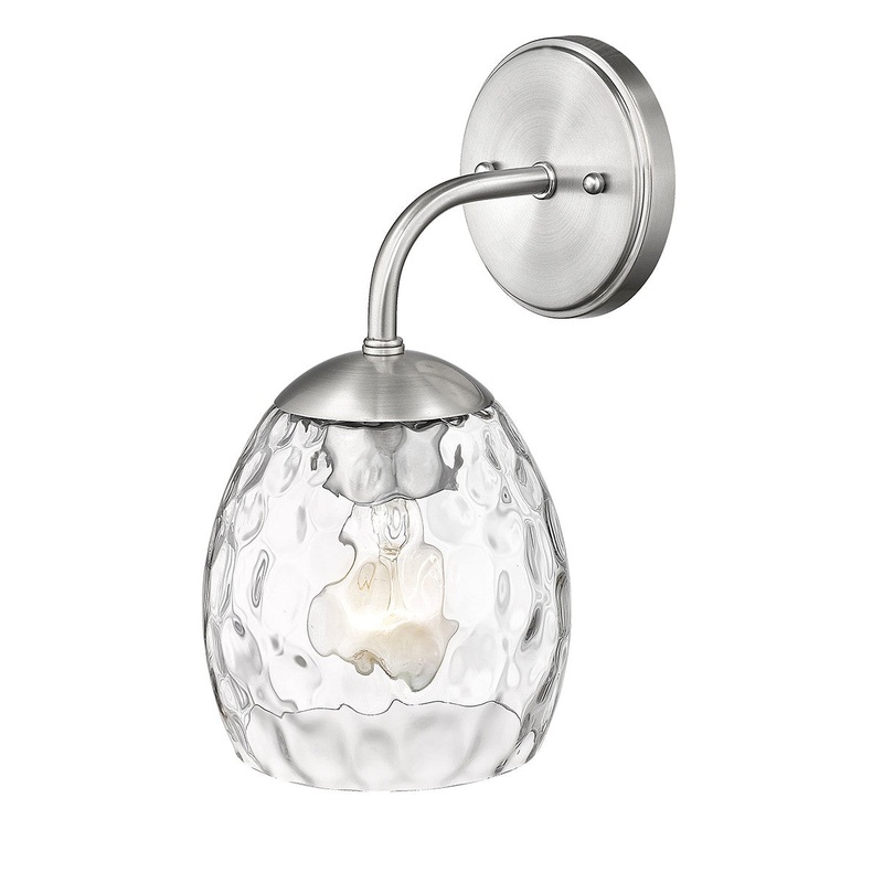 Millennium 498001-BN Gallos One Light Wall Sconce, Brushed Nickel