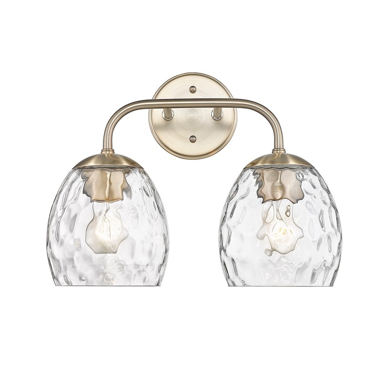 Millennium 498002-MG Gallos Two Light Vanity, Modern Gold