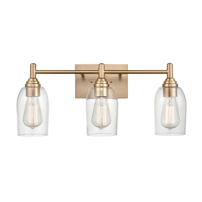 Millennium 4993-MG Arlett Three Light Vanity, Modern Gold
