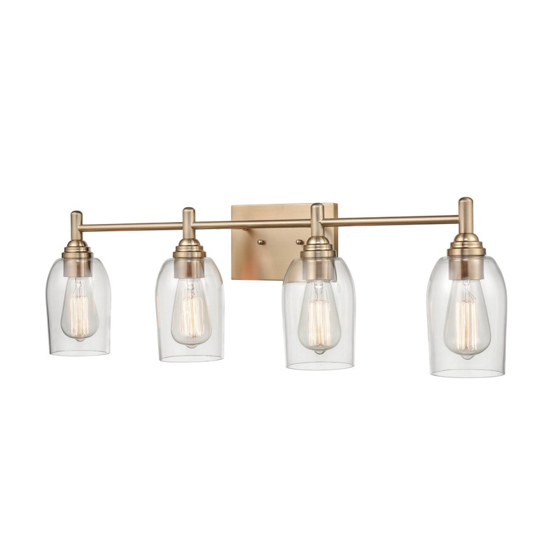 Millennium 4994-MG Arlett Four Light Vanity, Modern Gold