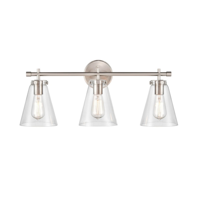 Millennium 8123-BN Aliza Three Light Vanity, Brushed Nickel