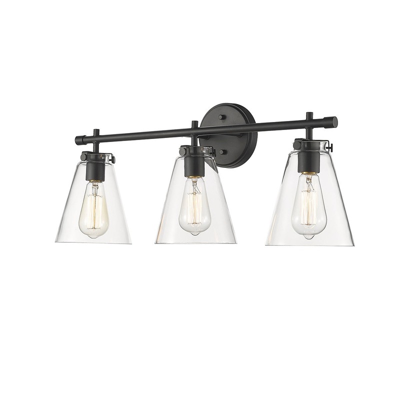 Millennium 8123-MB Aliza Three Light Vanity, Matte Black