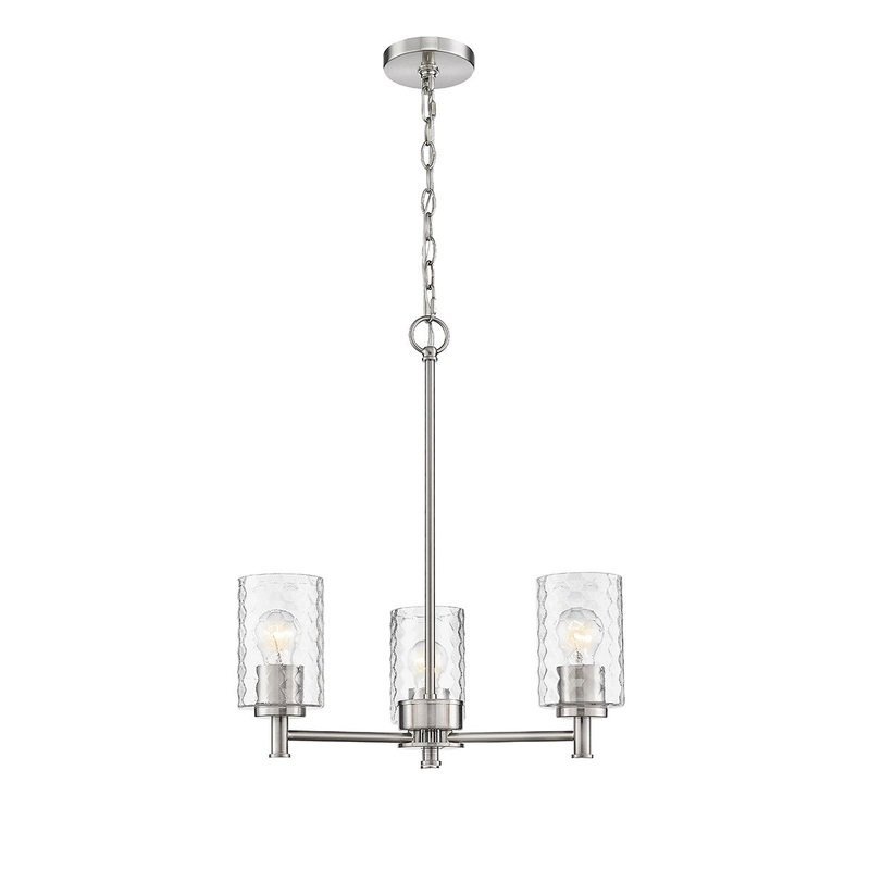 Millennium 9213-BN Ashli Three Light Chandelier, Brushed Nickel