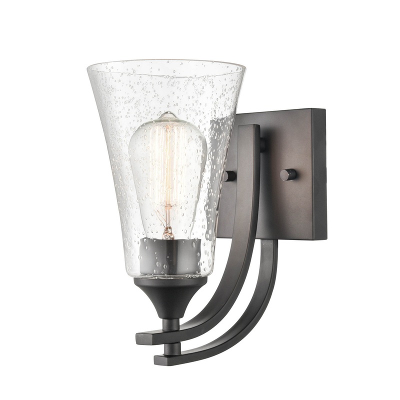 Millennium 1491-MB Natalie One Light Vanity, Matte Black