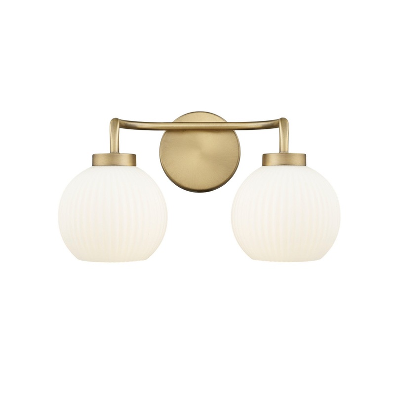 Millennium 22402-VB Oprah Two Light Vanity, Vintage Brass