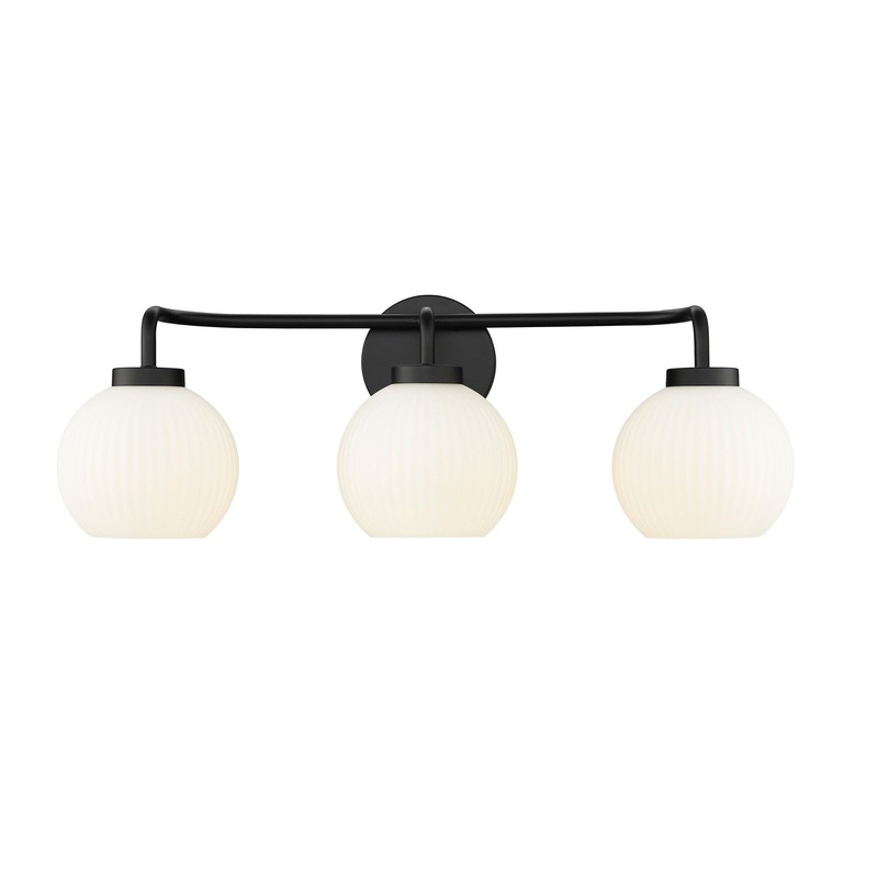 Millennium 22403-MB Oprah Three Light Vanity, Matte Black