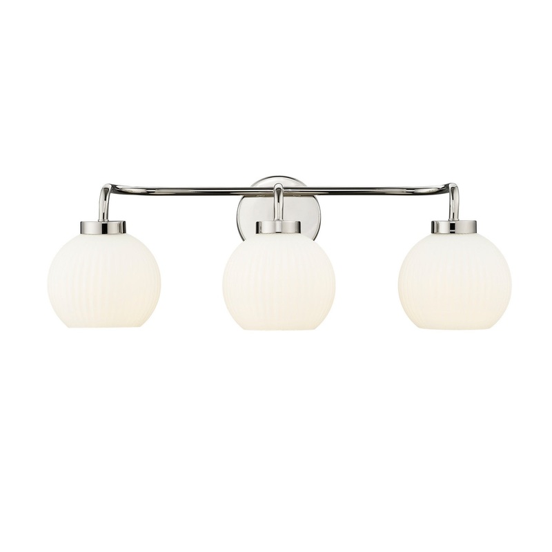 Millennium 22403-PN Oprah Three Light Vanity, Polished Nickel