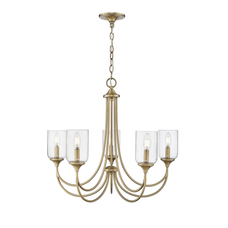 Millennium 22405-VB Waddingham Five Light Chandelier, Vintage Brass