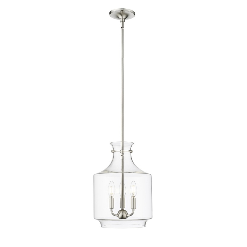 Millennium 22803-BN Mahannah Three Light Pendant, Brushed Nickel