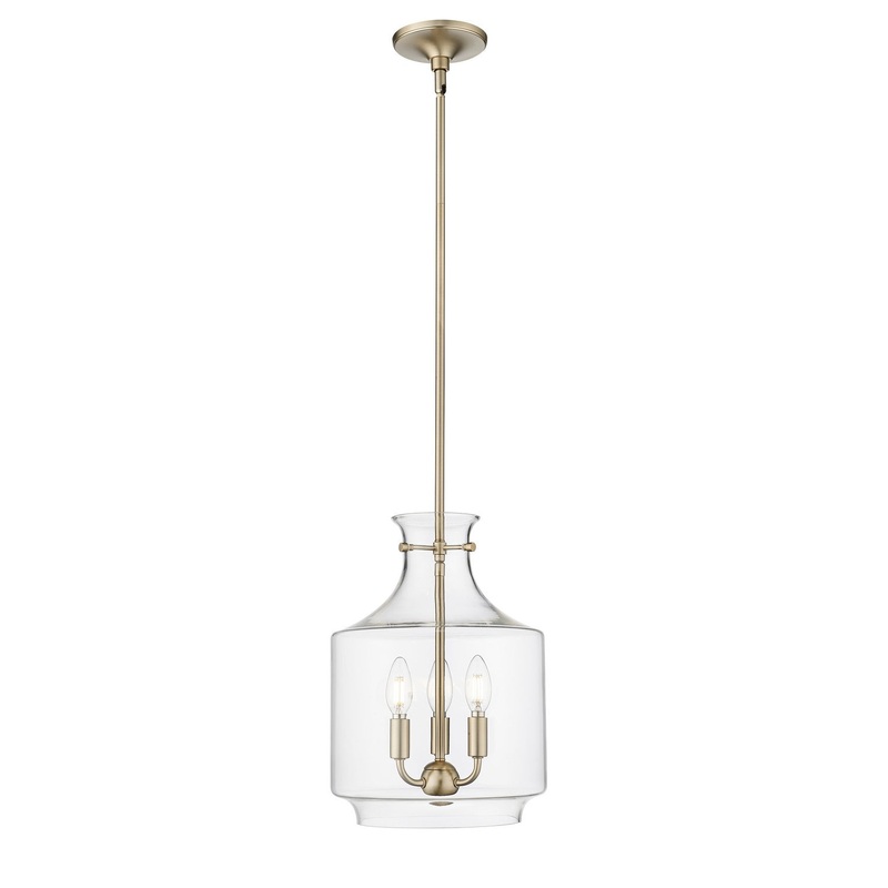 Millennium 22803-MG Mahannah Three Light Pendant, Modern Gold
