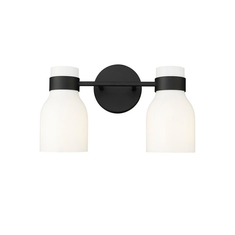 Millennium 23002-MB Corella Two Light Vanity, Matte Black