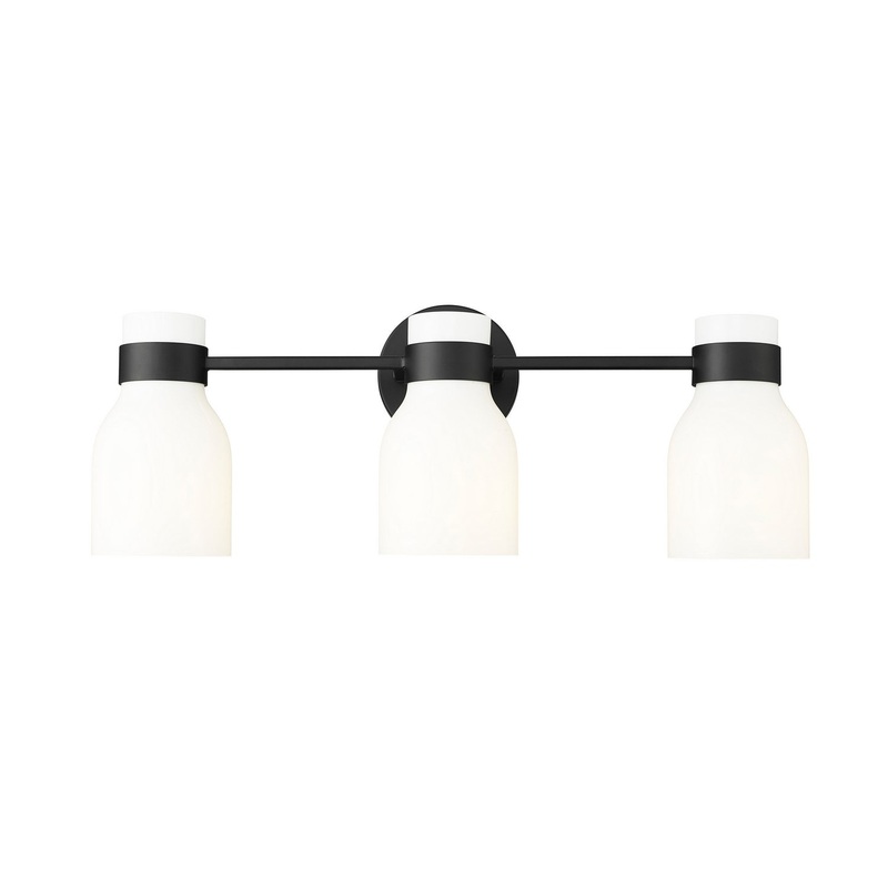 Millennium 23003-MB Corella Three Light Vanity, Matte Black