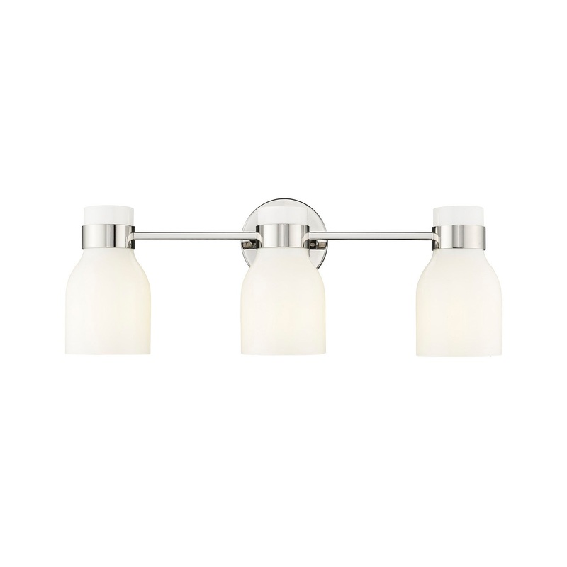 Millennium 23003-PN Corella Three Light Vanity, Polished Nickel