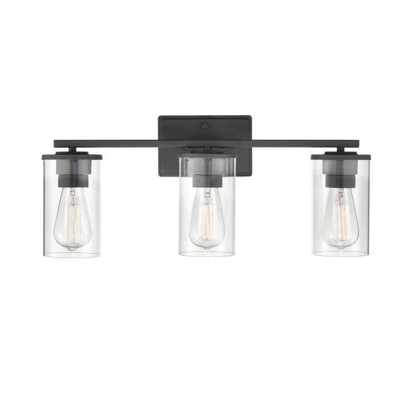 Millennium 2703-MB Verlana Three Light Vanity, Matte Black