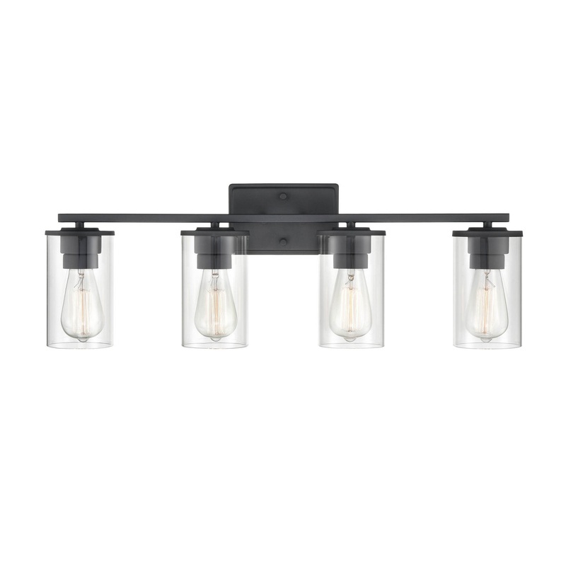 Millennium 2704-MB Verlana Four Light Vanity, Matte Black