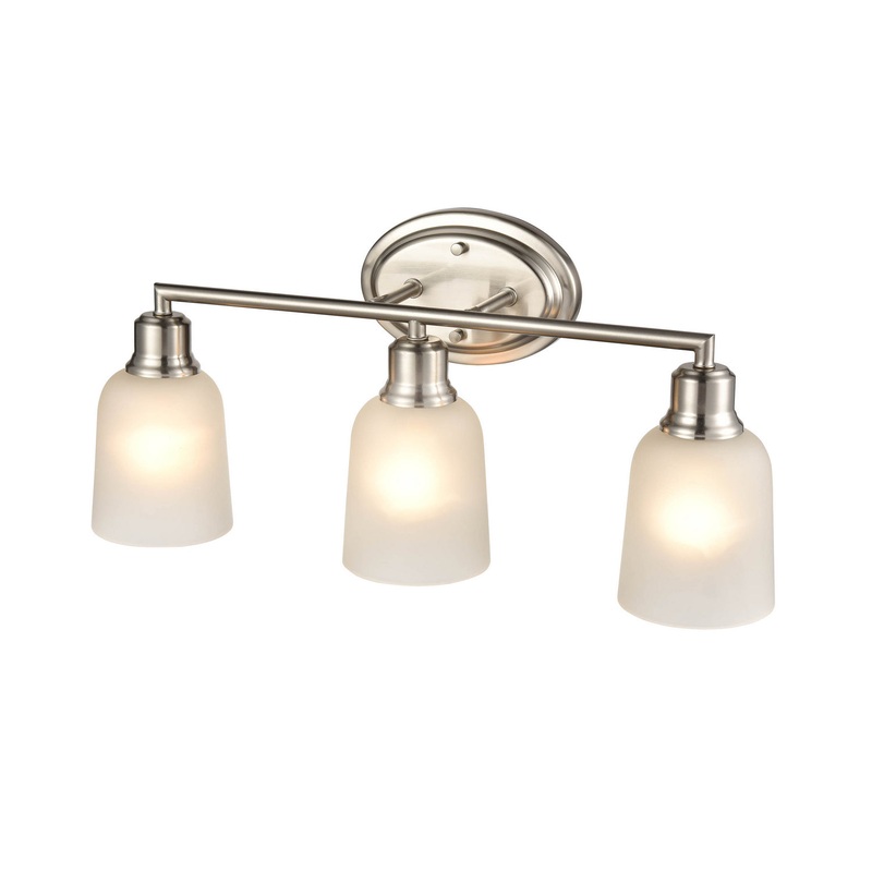 Millennium 2803-BN Amberle Three Light Vanity, Brushed Nickel