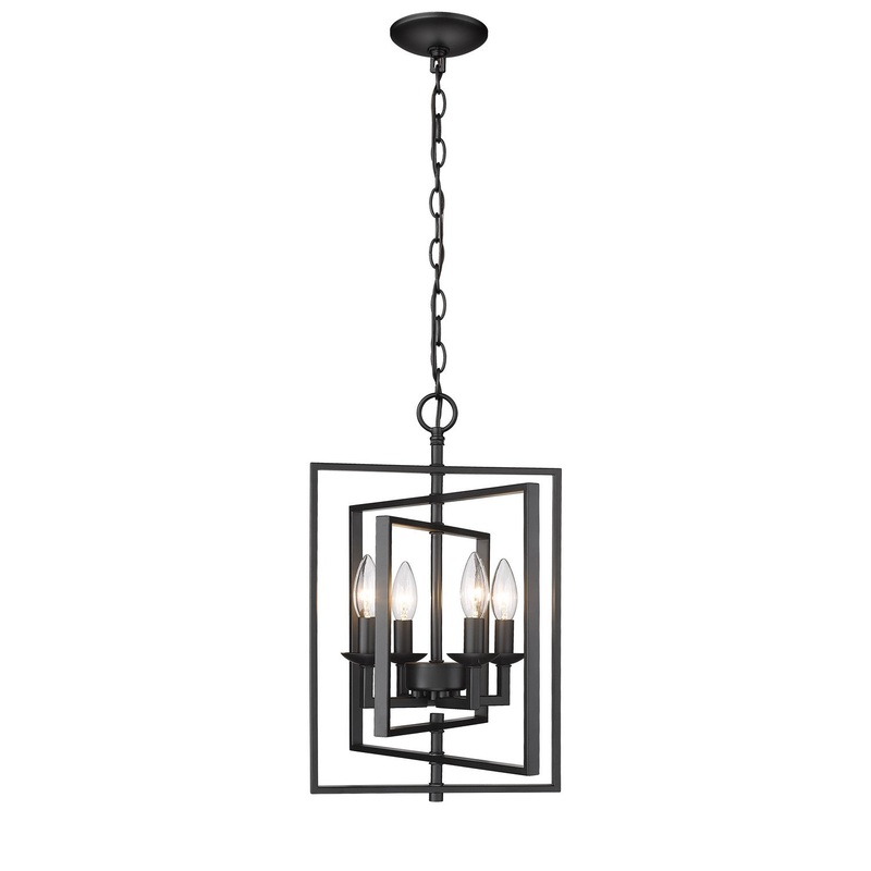 Millennium 3230-MB Nellis Four Light Pendant, Matte Black