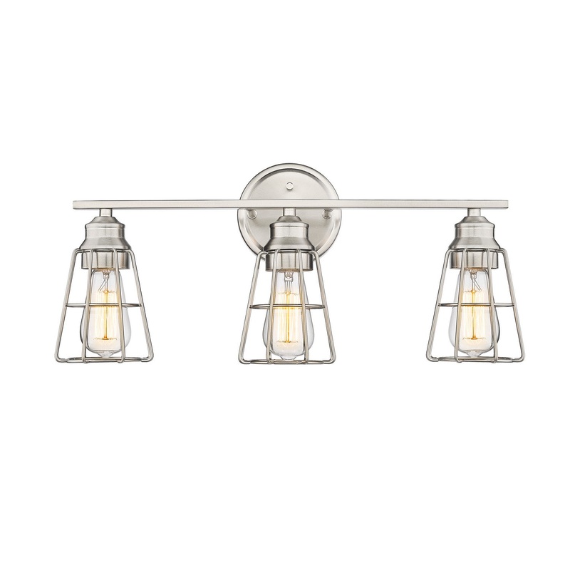 Millennium 3383-BN Three Light Vanity, Brushed Nickel