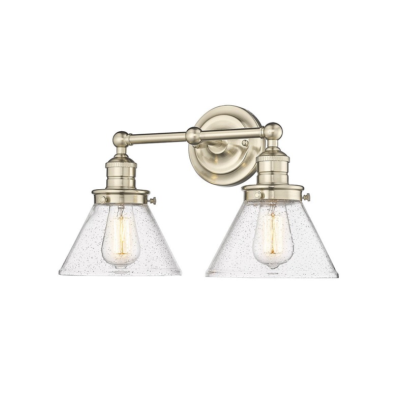 Millennium 4142-MG Eyden Two Light Vanity, Modern Gold