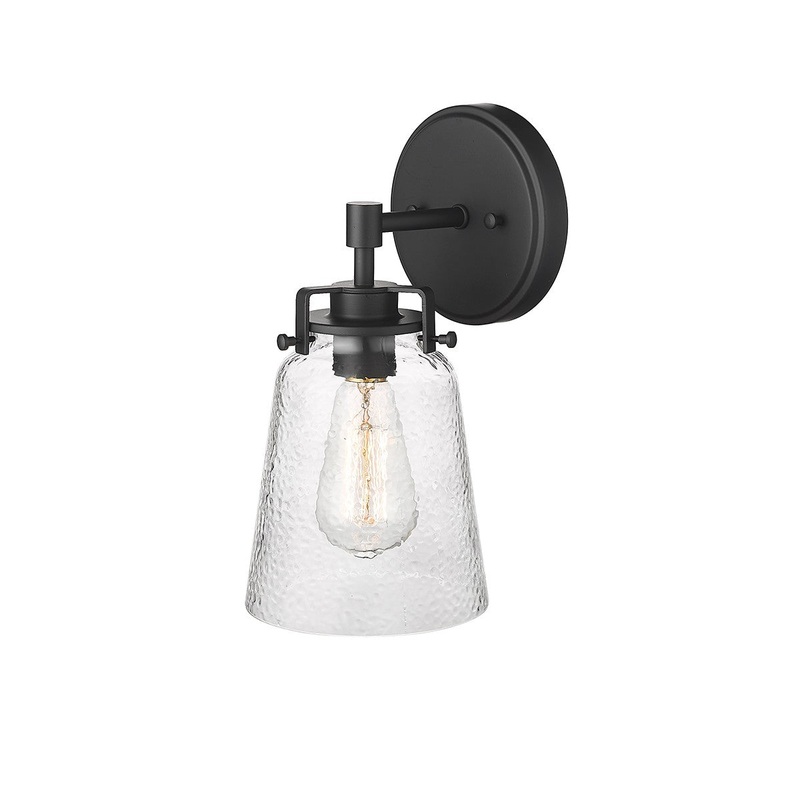 Millennium 4411-MB Amberose One Light Wall Sconce, Matte Black