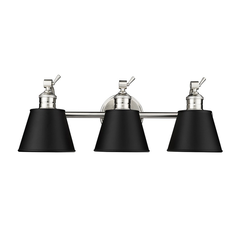 Millennium 4463-BN Layne Three Light Vanity, Brushed Nickel